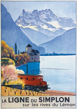 The Simplon Railway on Lake Geneva, Emil Cardinaux