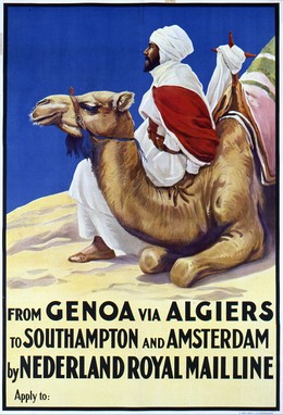 From Genoa via Algiers to Southampton and Amsterdam by Nederland Royal Mailline