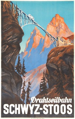 Drahtseilbahn SCHWYZ-STOOS, Artist unknown