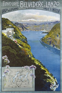 Funiculare BELVEDERE DI LANZO – Lago di Lugano – 900 m.s.m., Artist unknown