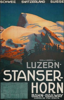 Luzern – Stanserhorn – Railway – Switzerland, Artist unknown