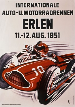 Internationale Auto- u. Motorradrennen Erlen 1951, Ernst Lehner