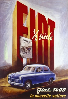 Fiat 1400 – 1/2 Siècle – la nouvelle voiture, Renzo Bassai