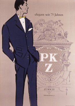 PKZ – elegant seit 75 Jahren – Zürich Bahnhofstrasse, Artist unknown