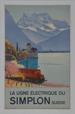 The Simplon Railway on Lake Geneva – Switzerland, Emil Cardinaux