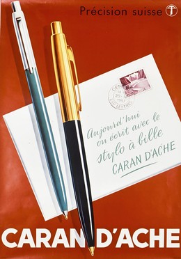 Caran d’Ache stylos, Artist unknown