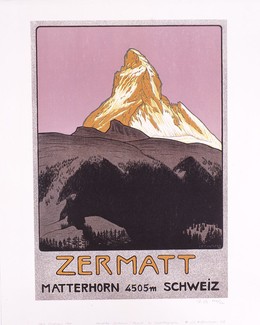 Zermatt – Matterhorn – 4505 m. Schweiz, Cardinaux, Emil, d‘après