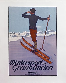 Wintersport in Graubünden, 1907, Koch, Walther, d‘après