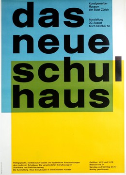 Kunstgewerbemuseum der Stadt Zurich: Das neue Schulhaus, Carlo Vivarelli