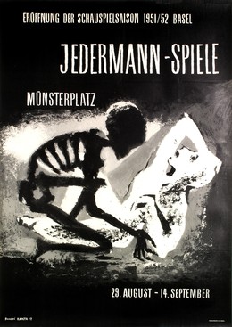 Eröffnung der Schauspielsaison 1951 / 52 Basel – Jedermann-Spiele – Münsterplatz Basel, Ruodi Barth