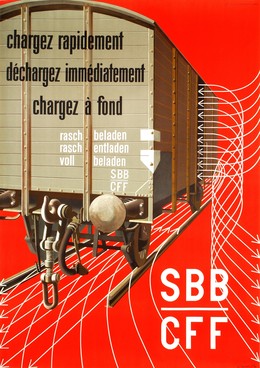 SBB – CFF – Chargez rapide – chargez immédiatement – chargez à fond, Hans Erni