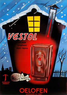 Vestol Oil – Huile – Autocalora SA Vevey, Artist unknown