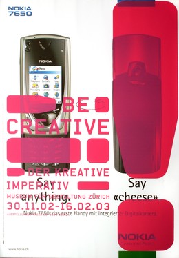 Zurich Museum of Design – BE CREATIVE (NOKIA), Nathalie Seitz