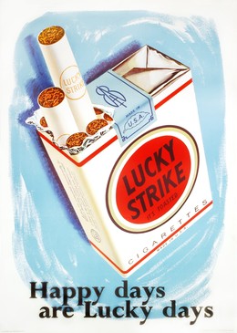 LUCKY STRIKE – Happy days are Lucky days, Artist unknown