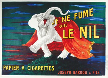 Je ne fume que le NIL – papier à cigarettes (Elefant), Leonetto Cappiello