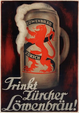 Lowenbrau Zurich Beer, Otto Baumberger