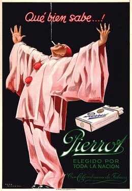 If you kney… Pierrot Cigarettes, René Vincent