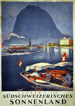 Lugano South of Switzerland, Otto Baumberger