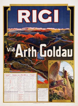 RIGI VIA ARTH GOLDAU 1874 – 1908, Artist unknown