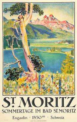 ST. MORITZ – SOMMERTAGE IM BAD ST. MORITZ, Edouard Stiefel