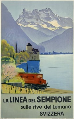 The Simplon Railway on Lake Geneva – Switzerland, Emil Cardinaux