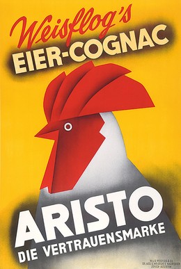 Weisflog’s Eier Cognac ARISTO, Artist unknown