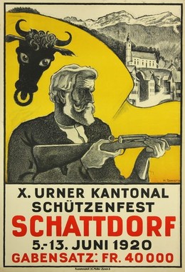 X. Urner Kantonal Schützenfest Schattdorf 1920, Heinrich Danioth