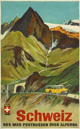 Switzerland – Postbus over the Alps, Hans Beat Wieland