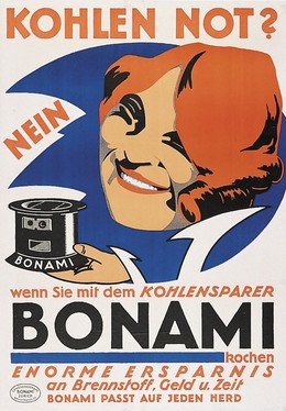 Kohlen Not ? Wenn Sie mit dem Kohlen-Sparer BONAMI Kochen – Enorme Ersparnis an Brennstoff, Geld und Zeit, Artist unknown