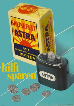 Astra Speisefett hilft sparen, Werner Allenbach