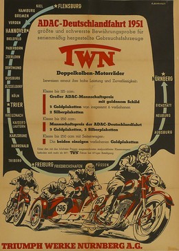 ADAC-Deutschlandfahrt 1951 – Triumph-Werke Nürnberg, R. Behringer