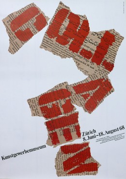 Kunstgewerbemuseum Zürich – Collagen – 8. Juni – 18. August 1968, Fridolin Müller