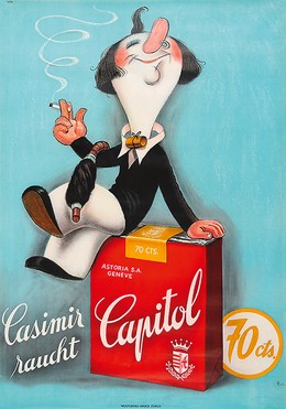 Casimir smokes Capitol, Hugo Laubi