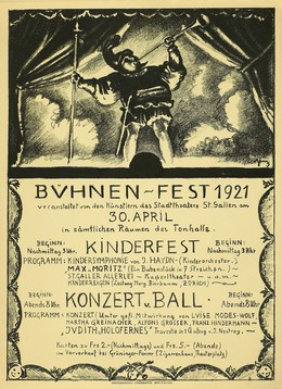 Bühnen-Fest 1921 veranstaltet von den Künstlern des Stadttheaters St. Gallen