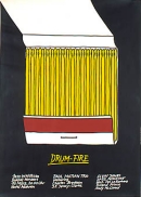 Drum Fire - Poster by Niklaus Troxler Drum Fire - Poster by Niklaus Troxler